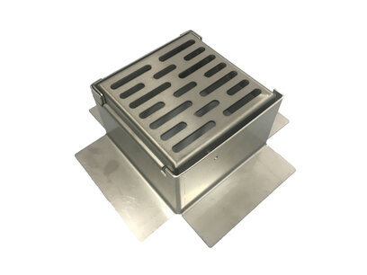 Eindkap - 170 x 170mm - Thermisch verzinkt staal zonder bladrooster